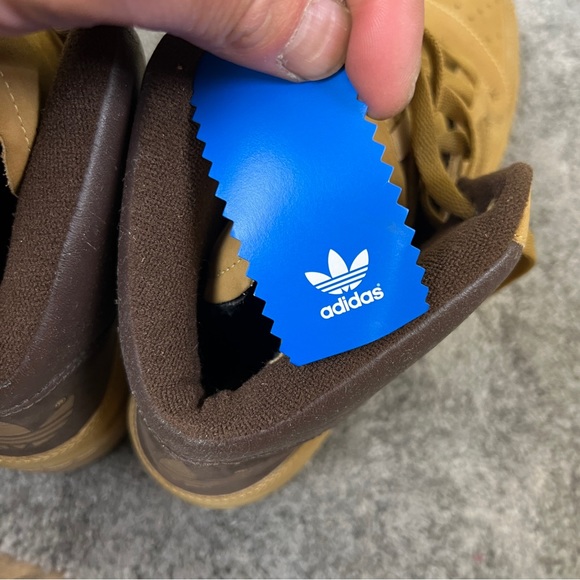 Adidas Attitude Hi Mens Size 11.5 Wheat Brown Sneakers Shoes NWT New - Picture 4 of 10
